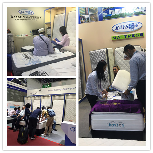 होटल यूरो टॉप पॉकेट स्प्रिंग मैट्रेस हाइब्रिड मेमोरी फोम 8